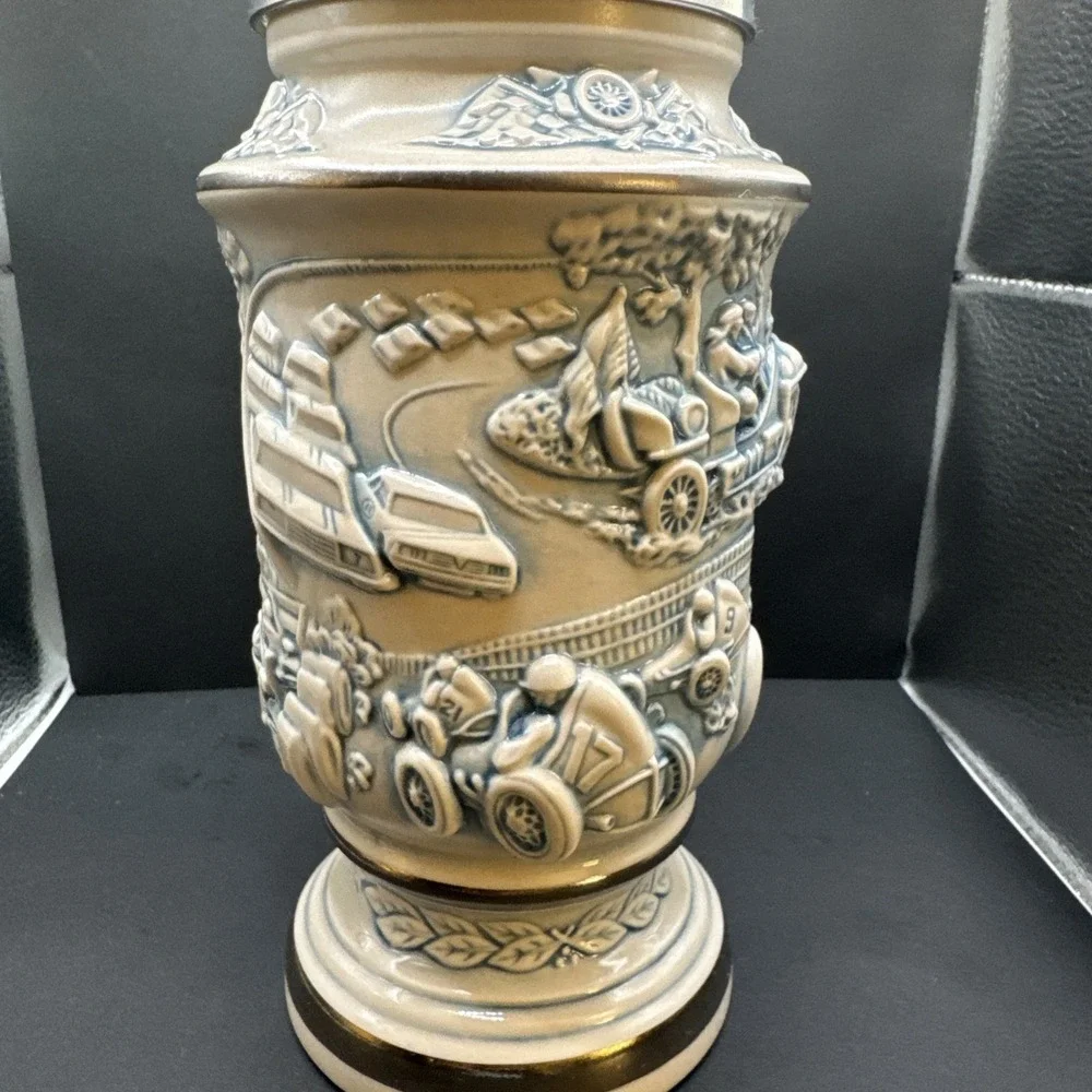Handcrafted‎ Racing Car Stein by Avon